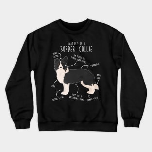 Border Collie Dog Anatomy Crewneck Sweatshirt